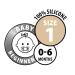 BIBS Supreme Collection Baby Pacifiers - BPA-Free, Made in Denmark | Set of 2 Baby Pink Soothers | Size 0-6 Months - Buy Online on GoSupps.com