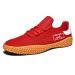 mitvr Men's Barefoot Tennis Shoes Lightweight Cross Training Shoes Trail Running Shoes 12.5 Women/12 Men Red