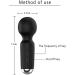 Handheld Cordless Mini Massager for Muscle Tension Relief - Waterproof Silicone - Quiet & Ergonomic Design - Black - Buy Online on GoSupps.com