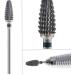 Obahdirry Conical Hard Electric Nail File Drill Bit Coarse and Hard Nail Tungsten Steel Polishing Head Multi-Tooth Green silver & green - Buy Online on GoSupps.com