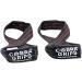 Figure 8 Loop Deadlift Straps - 70 cm Length - Ideal for Powerlifting and Weightlifting - Black with Red Strips - Buy Online on GoSupps.com