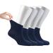 Cosyfeel Diabetic Socks Women Loose Diabetic Ankle Socks Bamboo Socks For Women's Seamless Toe and Non-binding Top  4 Pairs Diabetics Neuropathy Socks For Women (Navy Blue  m)