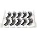 Vivis False Eyelashes 5 Pairs 3D Mink Natural Lashes Cross Fluffy Volume Hand-made Dramatic Fake Eye Lash Black Soft for Various Makeups A18 - Buy Online on GoSupps.com