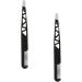 Healeeved Eyebrow Tweezers Set - 6 Dual Use Makeup Tools & Accessories for Perfect Brows | 3 Black Tweezers 10x1cm - Buy Online on GoSupps.com