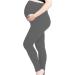 SHADOW DANCE UK Maternity Pregnancy Over Bump Leggings Baby Tights Support Belly 12 Light Grey