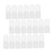 Healeved 60 Pcs Nail Case Nail Polish Cover Nail Varnish Protector Nail Gel Polish Nail Art Tools Nail Salon Supplies Nail Protector Manicure Protection Nail Polish Protections Manicure Set 4x2cmx2pcs Whitex2pcs