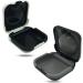 SQHY 2 Pack Hearing Aid Cases (One Black and one White) Waterproof Hearing Aid Protection Storage Box Built in High Elastic Silicone Air Cushion Ball to Prevent The Hearing Aid from Broken - Buy Online on GoSupps.com