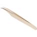Buy Pearl Golden Stainless Steel Eyelash Tweezers Curved Lash Extension Tweezers for Precision Application - Buy Online on GoSupps.com