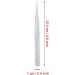 Eyelash Extension Tool | Professional False Eyelash Curler & Tweezer | Straight Tweezer LD-03 Silver for Eye Makeup - Buy Online on GoSupps.com