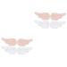Beavorty 4 Pairs angel wings hairpin Plush Hairpins big hair clips plush wings hair clips Non Slip kawaii makeup kawaii accessories for outfits Metal bride Xie An white Christmas