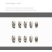 Press on Nails 3 Sets Personality Graffiti Press-on Nails Easy Removal Fake Nail Press-on Nails for Women Girls (Color : Black) (Color : Black) (Black) - Buy Online on GoSupps.com