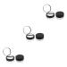 SOESFOUFU 6 Pcs Elastic Mesh Loose Powder Box Portable Powder Case Foundation Powder Puff DIY Abs Black