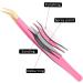 LUKEO Professional Anti-Static Eyelash Tweezers - 10pcs Set for Perfect Eyelash Extensions - Buy Online on GoSupps.com