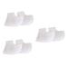 Beaupretty 3 Pairs Mini Spray Bottle Holder Shoe Filler Insoles for Plantar Insoles Small Soap Colorful Hair Chain Sticky Nail Tabs Silicone Gel Sleeve Shoe Insoles White Heel Sock