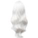 Colorfulpanda 28 70cm Long White Curly Wavy Synthetic Hair Wig for Women - Halloween Costume Cosplay - Buy Online on GoSupps.com