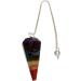 Orgonite Crystal Point Dowsing Pendulum - 100% Genuine 7 Chakra Gemstone - Handcrafted Healing Crystal Gift - Witchcraft Supplies - Buy Online on GoSupps.com