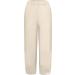 MALAIDOG Women's 2023 Linen Capri Pants - Beige-c Large | Trendy Solid Color High Waistband Yoga Trousers with Pockets - Buy Online on GoSupps.com