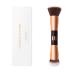 Face Foundation Brush 2in1 Double Ended Makeup Brushes Blush Brush Loose Powder Brush for Blending Liquid Powder Concealer Cream Cosmetics Makeup Tools (RoseGold)