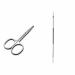 YSUUZRL 2 Pcs (Nasal hair scissors+Hexagonal needle) Whitehead Removal Acne Blackhead Removal Needles Tweezers Beauty Salon Pimples Needles Deep Cleaner Clip Tool