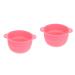 Nuobesty 2st non-stick wax stuff melt replacement pink pink practical wax melting container hair removal wax heating bowl Easy to clean depilatory wax power tools heating rosax2st 13x11cmx2pcs