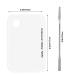 2-Pack Professional Makeup Palette & Spatula - Stainless Steel Cosmetic Tools for Eyeshadow Lipstick Nail Art & Foundation Mixing | Beauty Home Salon Essentials - Buy Online on GoSupps.com