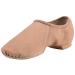 Linodes Stretch Canvas Upper Jazz Shoe Slip-on for Women and Men's Dance Shoes 4.5 Women/4 Men Tan (Stretch Canvas)