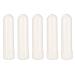 Peppermint Essential Oil Aroma Diffuser 5pcs Nasal Inhaler Refillable Essential Oil Nasal Inhaler Tubes for Congestion Stuffy Nose (White) Steam Inhaler Aroma Diffuser