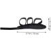 2PCS Toe Splitter Bunion Separators for Men & Women | Overlapping Toe Correction - Raised Cloth Eva with Elastic Band | Nursing Supplies Black - Buy Online on GoSupps.com