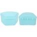 Trapezoidal Orthodontic Retainer Case - Portable Oral Storage Box for Dentistry | Travel-Friendly Purple/Blue Dental Protector - Buy Online on GoSupps.com