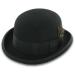 Belfry Bowler Derby 100% Pure Wool Theater Quality Hat in Black Brown Grey Navy Pearl Green Large Black