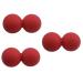 Minkissy 3 x silicone foam scooters full body massage balls peanut self-massage yoga ball testicle toys fitness scooters mobility peanut sole fitness peanut balls red