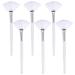 6 Pieces Fan Brushes Fan Facial Brushes Facial Brushes Fan Mask Brush Makeup Mask Applicator Brushes Facial Mask Applicator Brush Cosmetic Makeup Applicator Tools White
