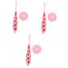 Tovinanna 3st toothbrush suits for children mouth cleaner for children toothbrush childrens toothbrush -accessoire toddler accessories portable detergent travel stk pink