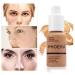 Glamza PHOERA 102 and 104 Full Coverage Foundation Set + Liquid Foundation Brush | 30ml 24HR Matte Oil Control | Buff Beige 104, Nude 102 - Buy Online on GoSupps.com