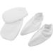 FRCOLOR 6 Pairs Hen Party Games Clipper Gripper Tooth Jewel Wall Grid Wire Headscarf for Women Gloves Bath Glove Foot Bath Cover Take a Bath Hand Wax White - Buy Online on GoSupps.com