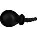 eeddoo Ribbed Silicone Vaginal & Anal Shower - Black | Premium Quality Adult Toy for Intimate Pleasure - Buy Online on GoSupps.com