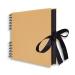 Scrapbook  10x7 Photo Album 20 Black Pages  Great for Craft Paper  Wedding Guest Book  Mothers' Day DIY Photo Classic