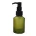 MZUU 1PCS 60ML/2OZ Empty Refillable Green Frosted Glass Bottles with Pump Vial Cosmetic Cream Lotion Dispenser Jars Storage Container for Essential Oil Emulsion Essence