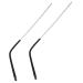 Collbath 1 pair of spare bars for glasses made of low-glass brilliant brilliant glasses Poor legs spare parts for glasses replacement glasses frame glasses brick universal legs made of metal silver 13.20x0.30x0.30cm