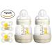 MAM Newborn Set: 2 Best Pacifiers & 2 Baby Bottles for Breastfed Babies - Feed & Soothe Set (White, 4-Count) - Buy Online on GoSupps.com