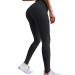Famous TikTok Leggings, Yoga Pants for Women High Waist Tummy Control Booty Bubble Hip Lifting Workout Running Tights Large D-black