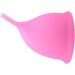 Pink Silicone Menstrual Cup - Reusable Soft & Flexible Eco-Friendly Design - Buy Online on GoSupps.com