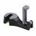 2 in 1 Car Headrest Hook with Phone Holder Seat Back Hanger for Bag Handbag Purse Grocery Cloth Foldble Clips Organizer (Color : B) (C)