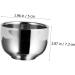 Beavorty 2 STK Impact Bowl Tools for Men | Stainless Steel Shaving Soap Container | Rabbit Ears Bubble Bowl for Home Shaving | 7.3x5cm Silver - Buy Online on GoSupps.com