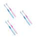 Healeved 6 pcs toothbrush clean bur ladies pp