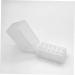 2pcs grinding head storage box nail storage organizer nail drill bits organizer nail drill bits holder nail bit nail art tools drill bit holder white plastic Storage rack manicure 8x7.2cm White - Buy Online on GoSupps.com