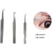 Premium Stainless Steel Eyelash Tweezers with Curved Tip - High Precision False Eyelash Extension Tool | TW-G2S - Buy Online on GoSupps.com