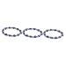 COHEALI Men s Bracelets 3pcs Devil Eyes Bracelet Men Bracelet Bracelets Beads Evil Eye Bracelet Rope Rosary Man Elastic As Shownx3pcs 18x0.8cmx3pcs