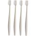 Ultechnovo 4-Pack Extra Soft Wooden Toothbrushes | Eco-Friendly Medium Bristle for Home Use | Khaki Color - Buy Online on GoSupps.com
