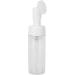 Foaming Bottle with Silicone Brush Head Prevent Water Leakage Convenient Fill Water Round Bottom Press Foaming Pump Transparent Lotion or Facial Cleanser Bottling (100ML) - Buy Online on GoSupps.com